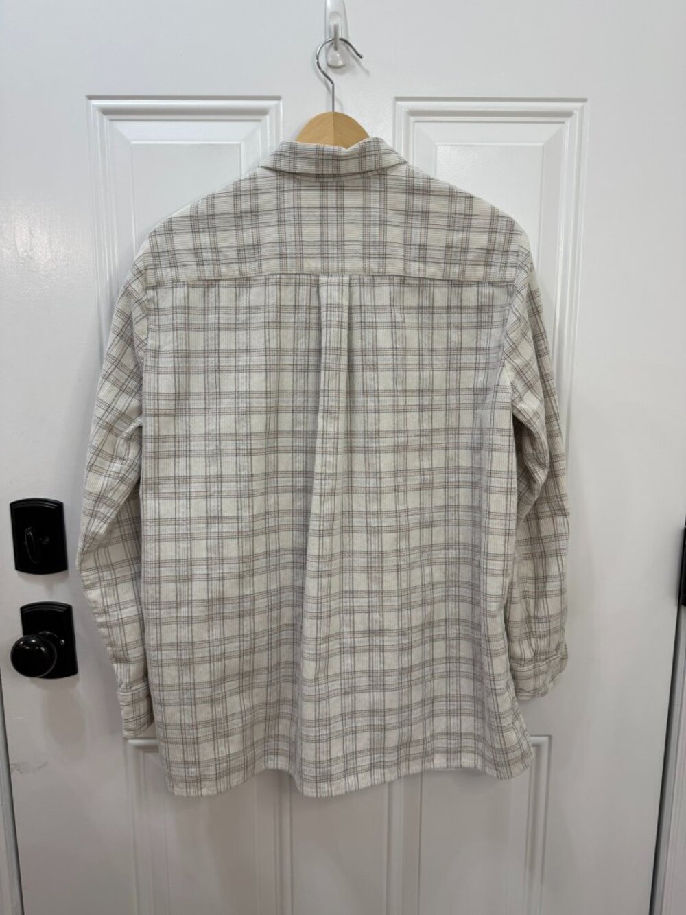 Madewell Corduroy Oversized Ex-Boyfriend Shirt Lombard Plaid Size M - Picture 4 of 11